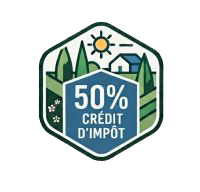 Logo 50% crédit d'impot